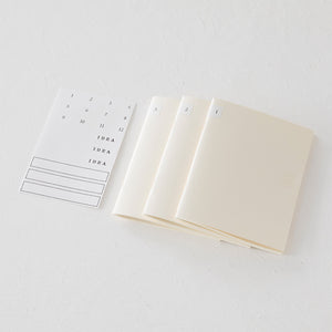 MD Notebook Light (B6 Slim) Blank 3pcs Pack