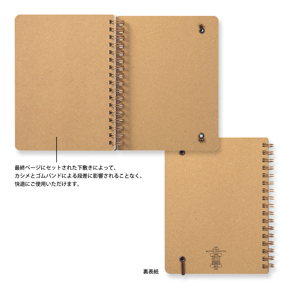 WM Ring Notebook Grain B6 Variant Black
