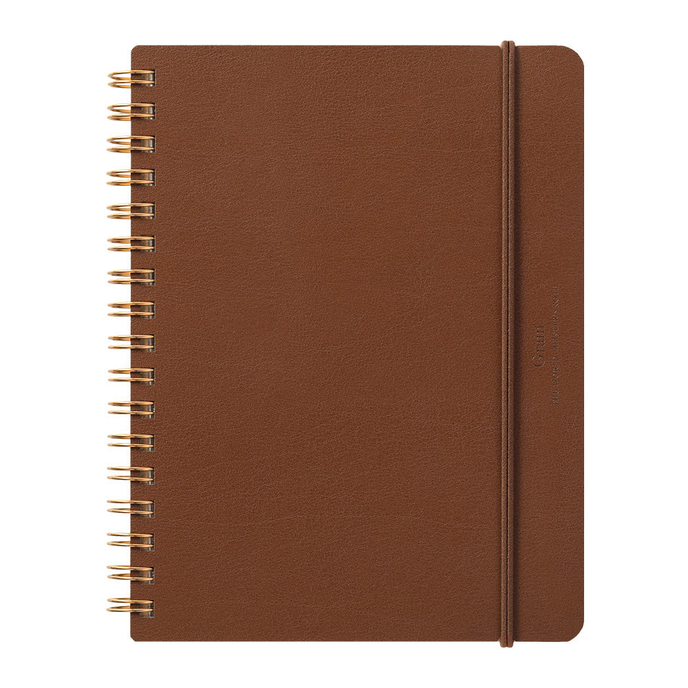 WM Ring Notebook Grain B6 Variant Dark Brown