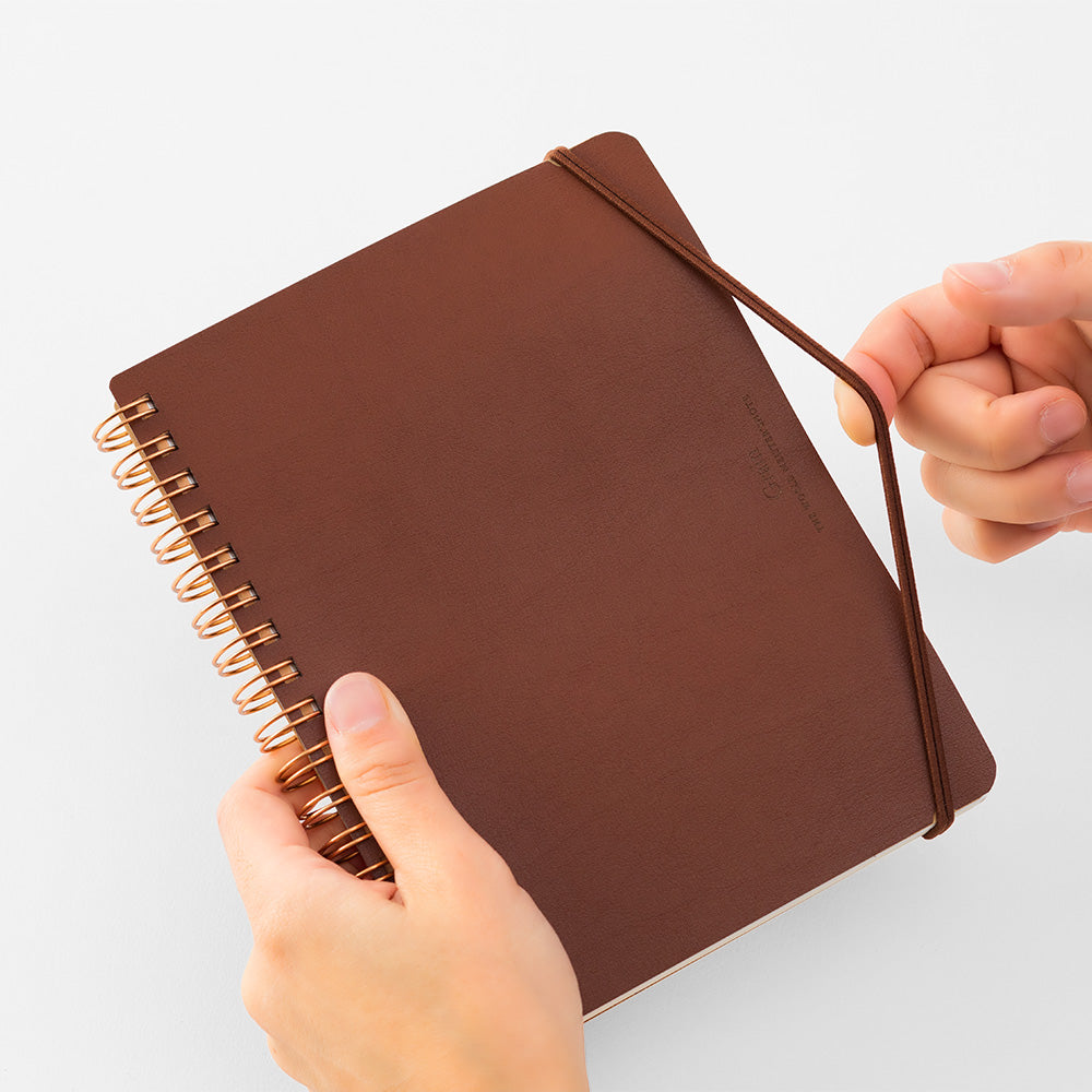 WM Ring Notebook Grain B6 Variant Dark Brown