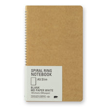 Load image into Gallery viewer, TRC SPIRAL RING NOTEBOOK (A5 Slim) MD White
