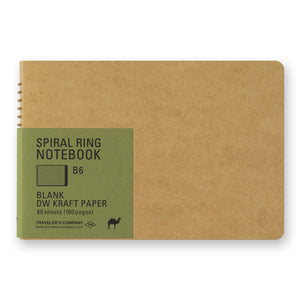 TRC SPIRAL RING NOTEBOOK B6 DW Kraft