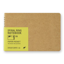 Load image into Gallery viewer, TRC SPIRAL RING NOTEBOOK B6 Paper Pocket
