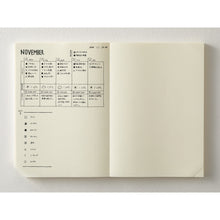Load image into Gallery viewer, MD Notebook Journal &lt;A5&gt; Codex 1Day 1Page Dot grid
