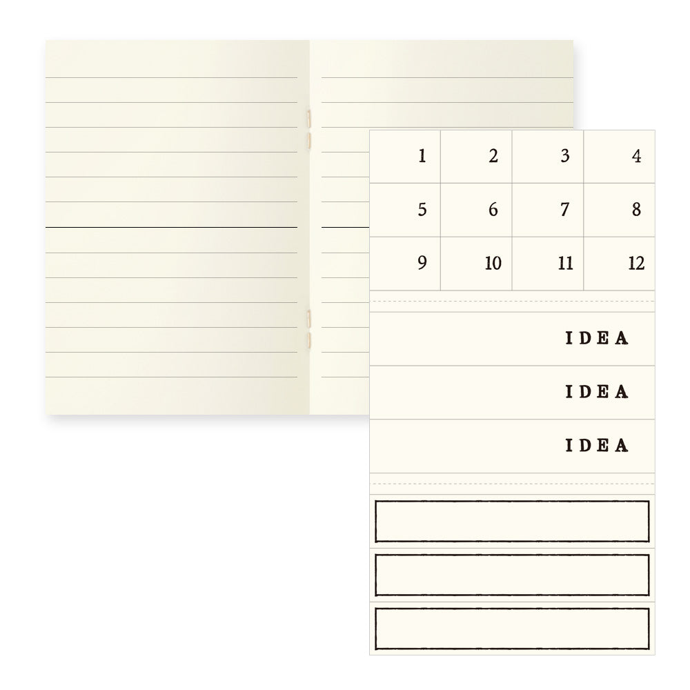 MD Notebook Light A7 Lined 3pcs Pack