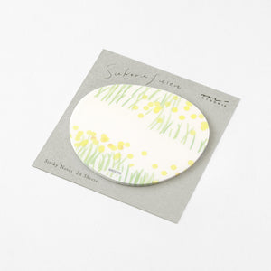 Sticky Notes Transparency Flower Garden Yellow