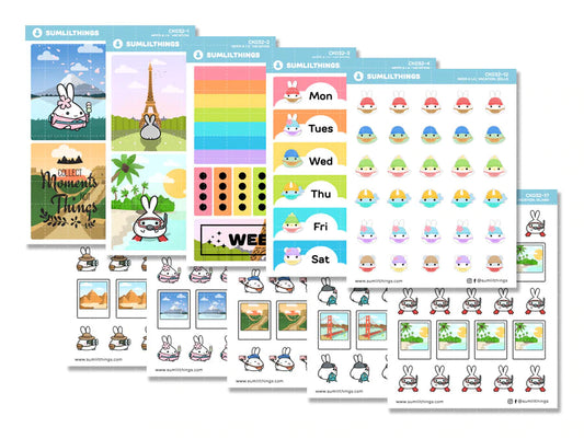 Need A Lil' Vacation Decorative Kit (10 Pages) - HOLO FOIL