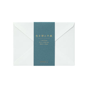 Envelope <162×114mm> Giving a colour Blue