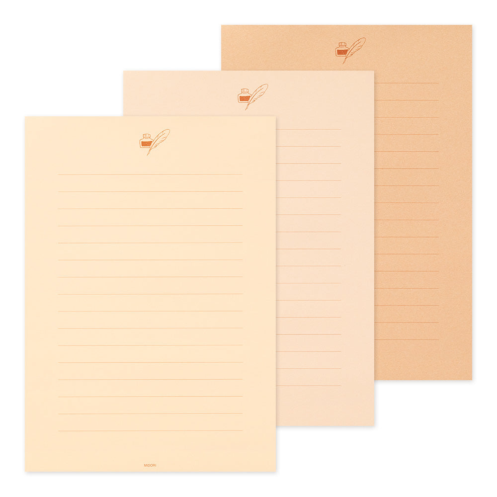 Letter pad <A5> Giving a colour Brown
