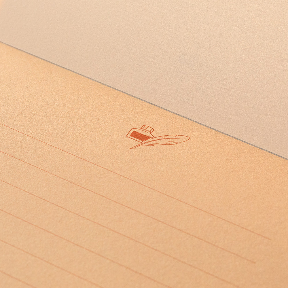 Letter pad <A5> Giving a colour Brown