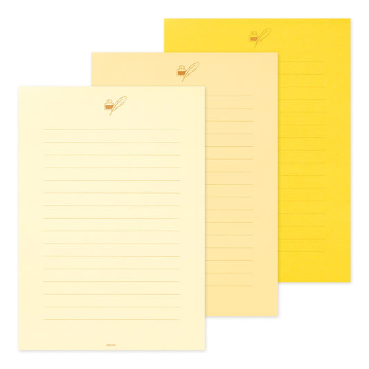 Letter pad <A5> Giving a colour Gold
