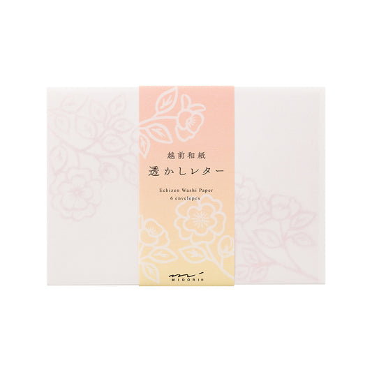 Envelope (162×114mm) Watermark Flowers