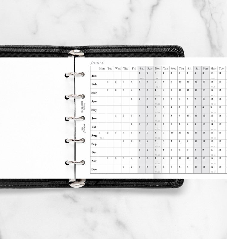 Horizontal Year Planner Mini 2022