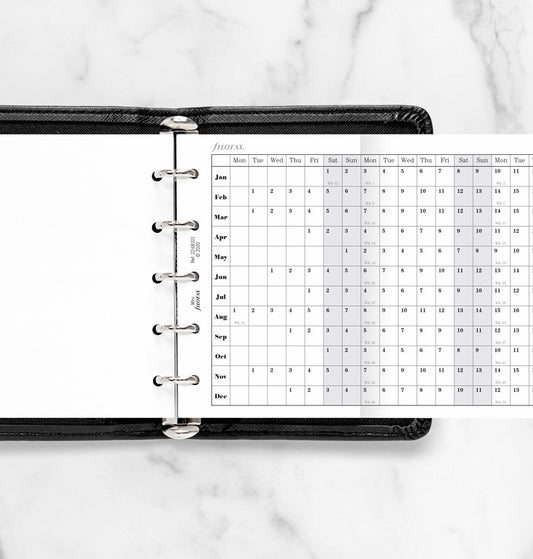 Horizontal Year Planner Mini 2022