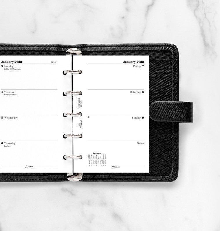 Week On Two Pages Diary Mini 2022