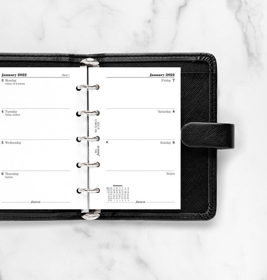 Week On Two Pages Diary Mini 2022