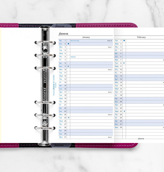 Vertical Year Planner Personal 2022