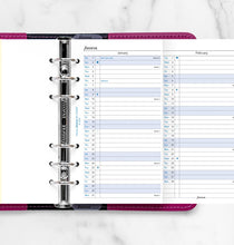 Load image into Gallery viewer, Vertical Year Planner Personal 2022
