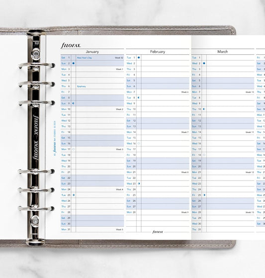 Vertical Year Planner A5 2022
