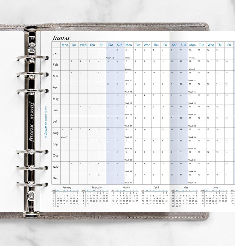 Horizontal Year Planner A5 2022