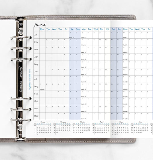 Horizontal Year Planner A5 2022