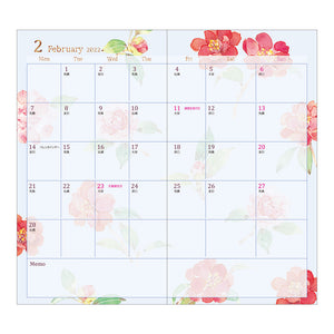 Pocket Diary (Slim) Country Time Flower 2022