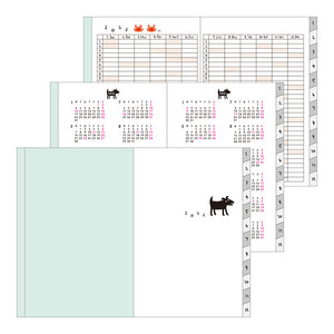 Pocket Diary (B6) Black Dog 2022