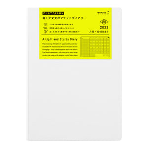 Flat Diary (A5) White 2022
