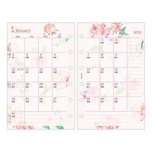 Load image into Gallery viewer, Refill (B7) for System Organizer Monthly Country Time Flower 2022
