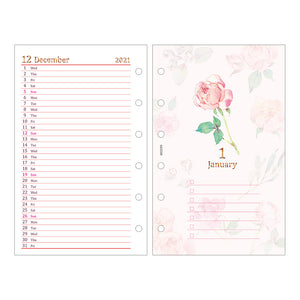 Refill (B7) for System Organizer Monthly + Weekly Country Time Flower 2022