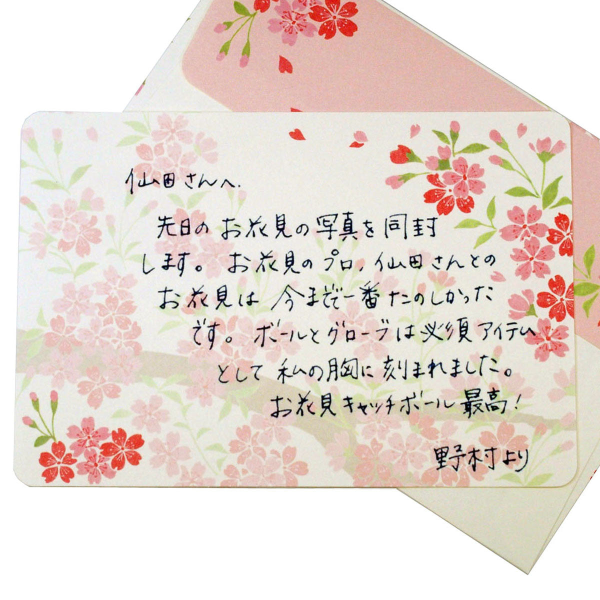 Sakura bloom Mini letter Set Sakura Pattern