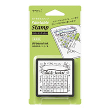 Load image into Gallery viewer, Paintable stamp Pre-inked habit tracker
