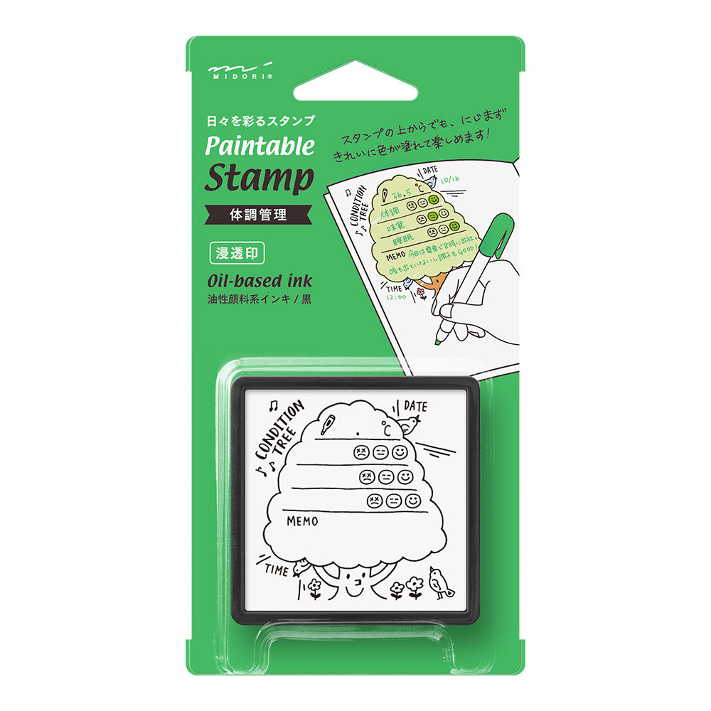 Paintable stamp Pre-inked Health Management