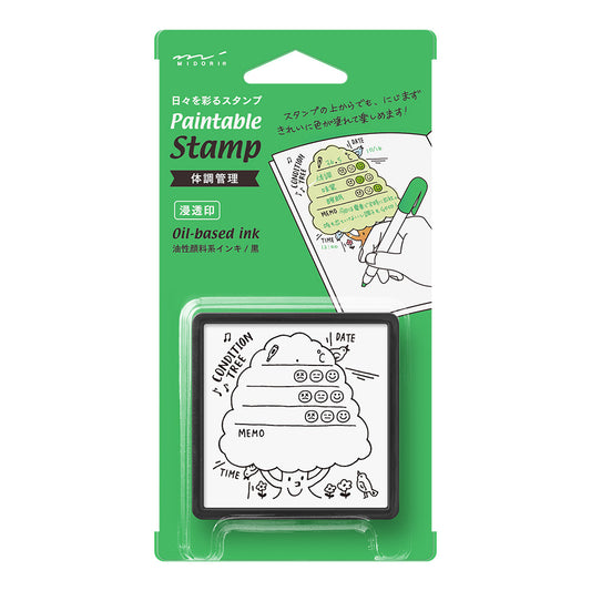 Paintable stamp Pre-inked Health Management