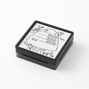 Paintable stamp Pre-inked Health Management
