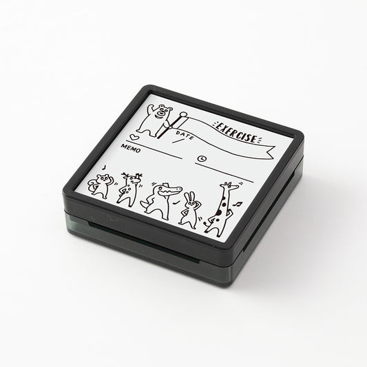 Paintable stamp Pre-inked Exercise