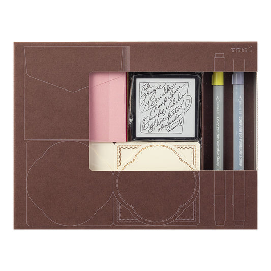 [LIMITED EDITION] Paintable Stamp Kit World Thank You