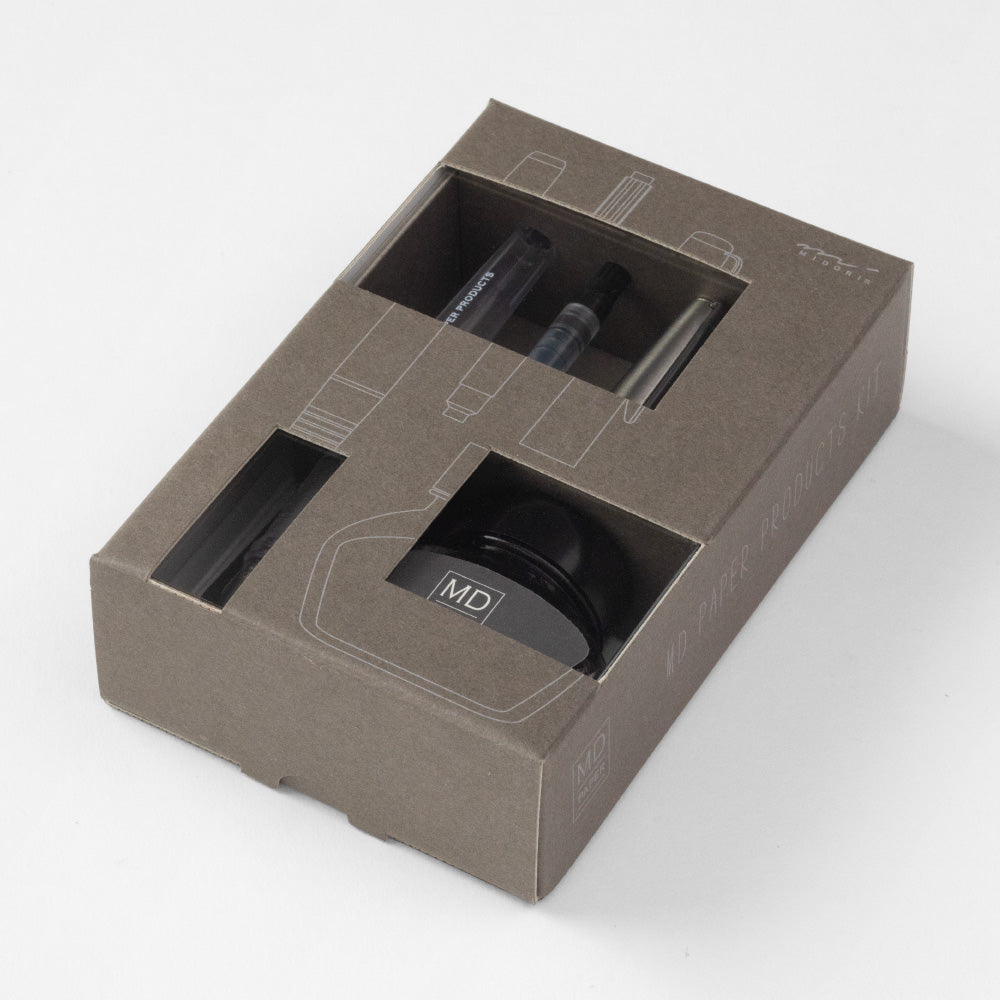 [LIMITED EDITION] MD Fountain Pen With Bottled Ink Gray
