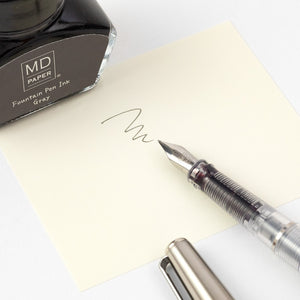 [LIMITED EDITION] MD Fountain Pen With Bottled Ink Gray