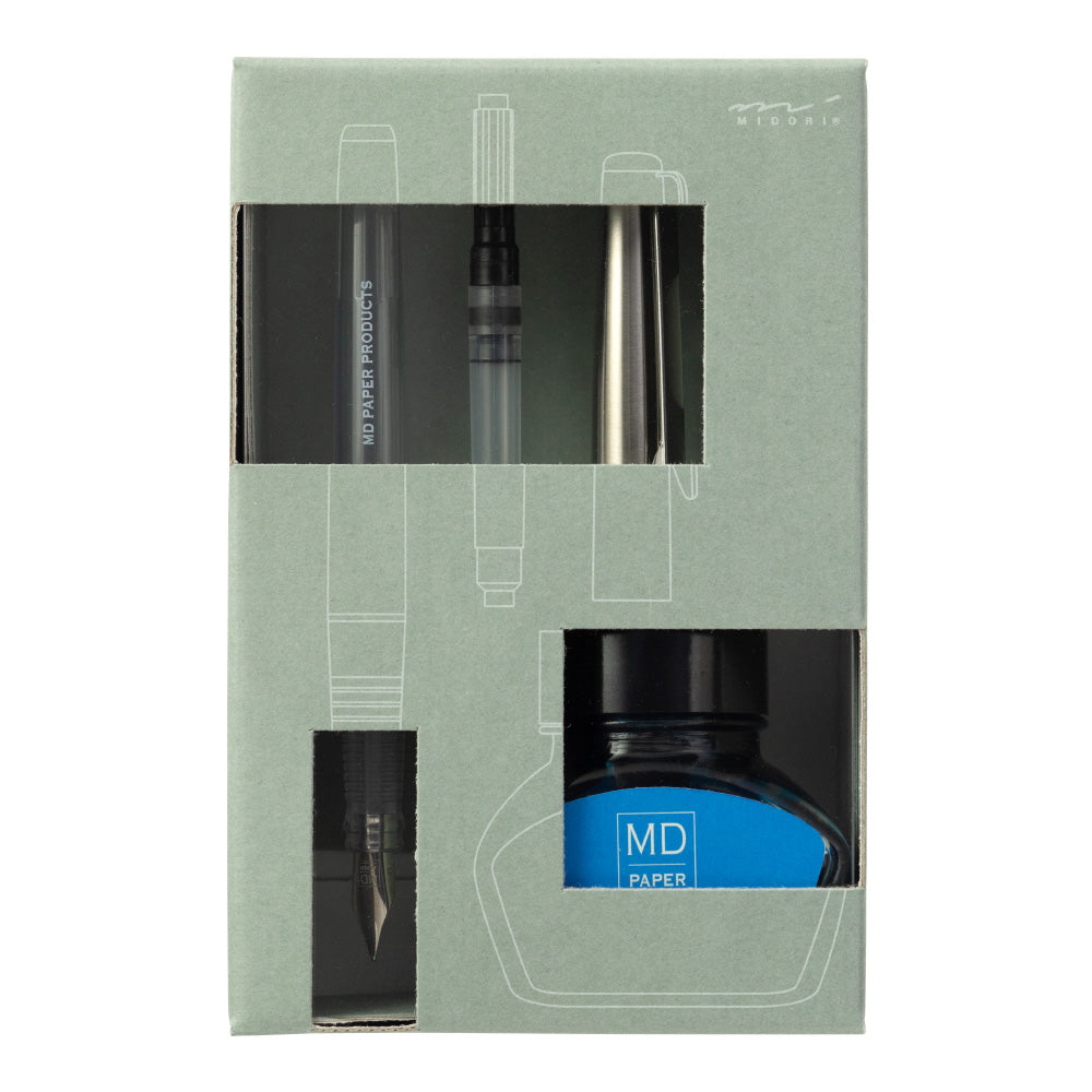 [LIMITED EDITION] MD Fountain Pen With Bottled Ink Blue