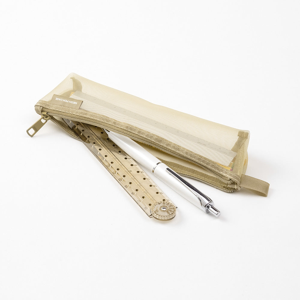 [LIMITED EDITION] Mesh Pen Case Pale Beige