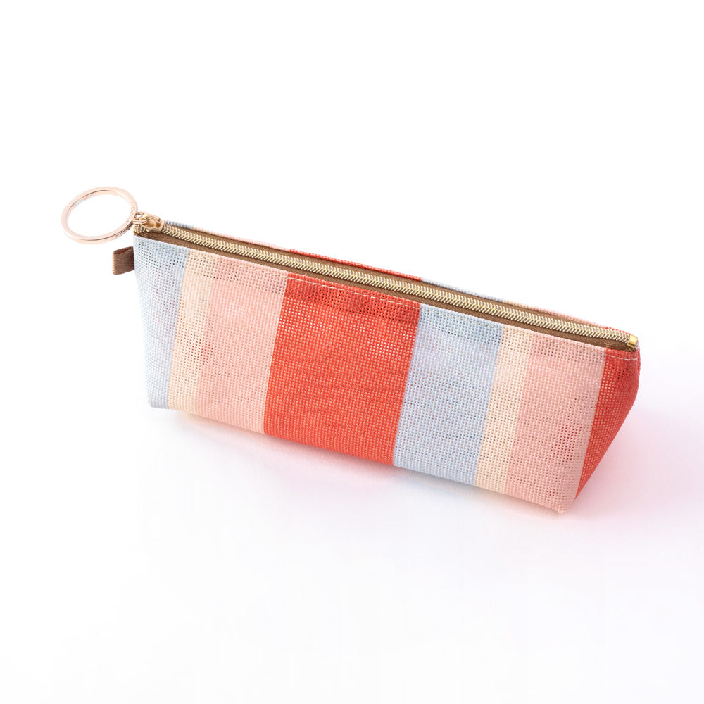 Mesh Graphics Pen case Stripe Red