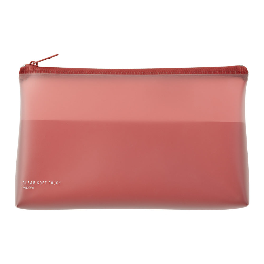Clear Soft Pouch Red