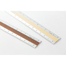 Load image into Gallery viewer, Aluminium Wooden Ruler (15cm) Light Brown
