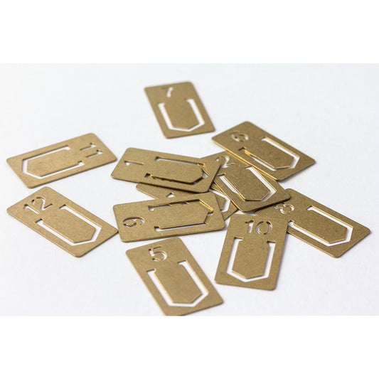 BRASS CLIPS Number