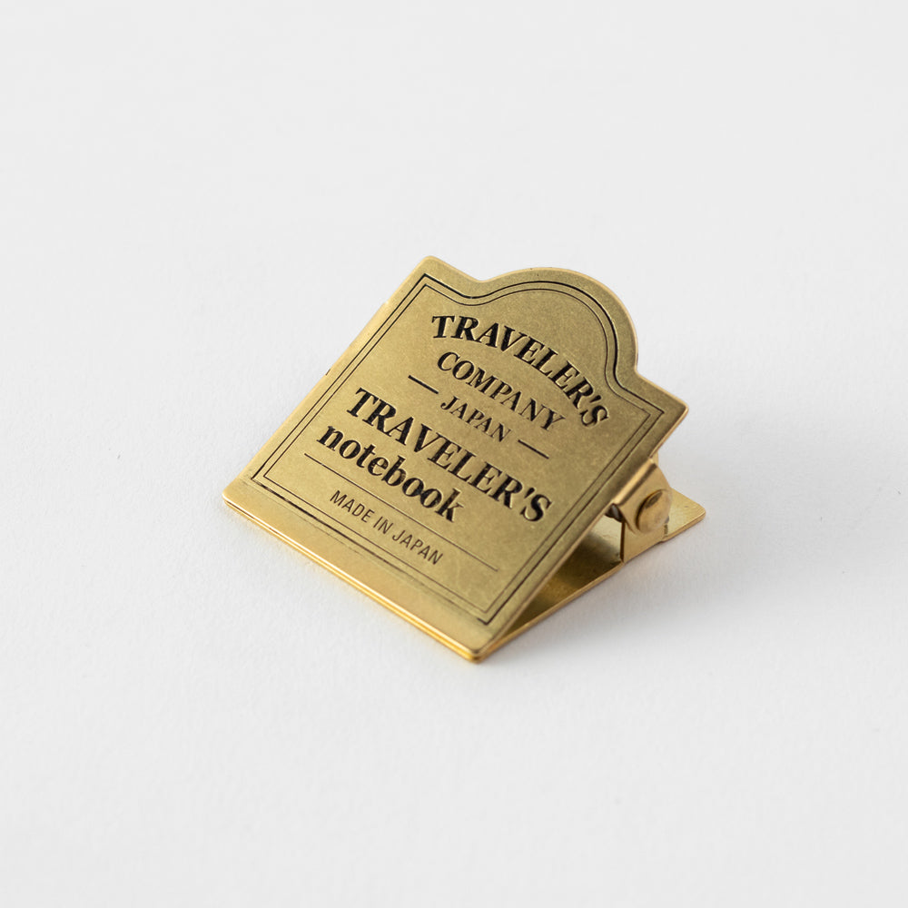 TRAVELER'S notebook Brass Clip TRC Logo