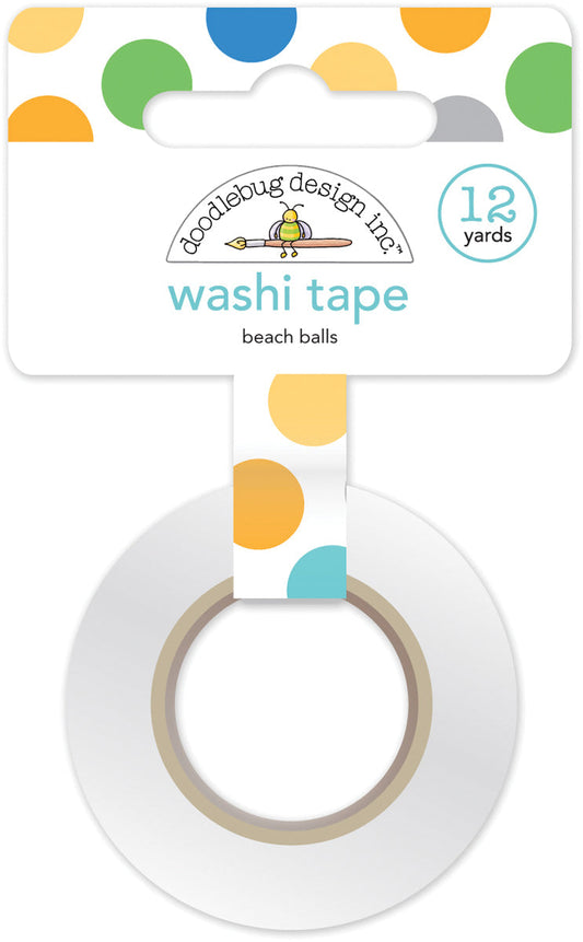 Beach Balls Washi Sample