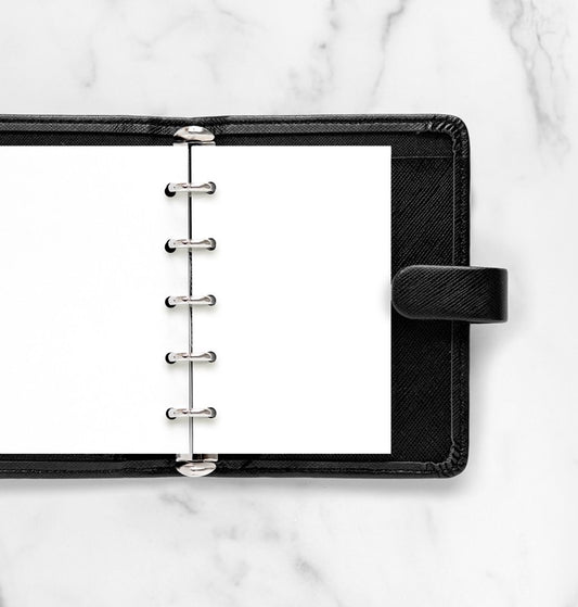 White Plain Notepaper Mini Refill