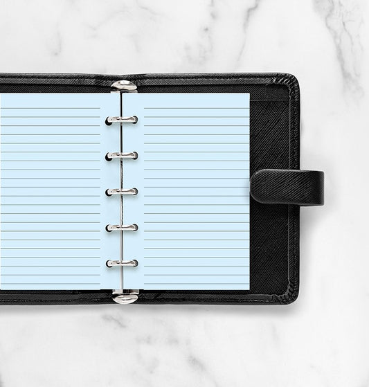 Blue Ruled Notepaper Mini Refill