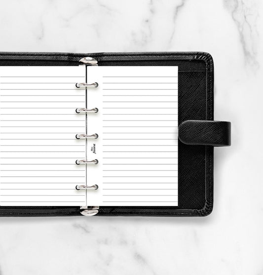 White Ruled Notepaper Mini Refill